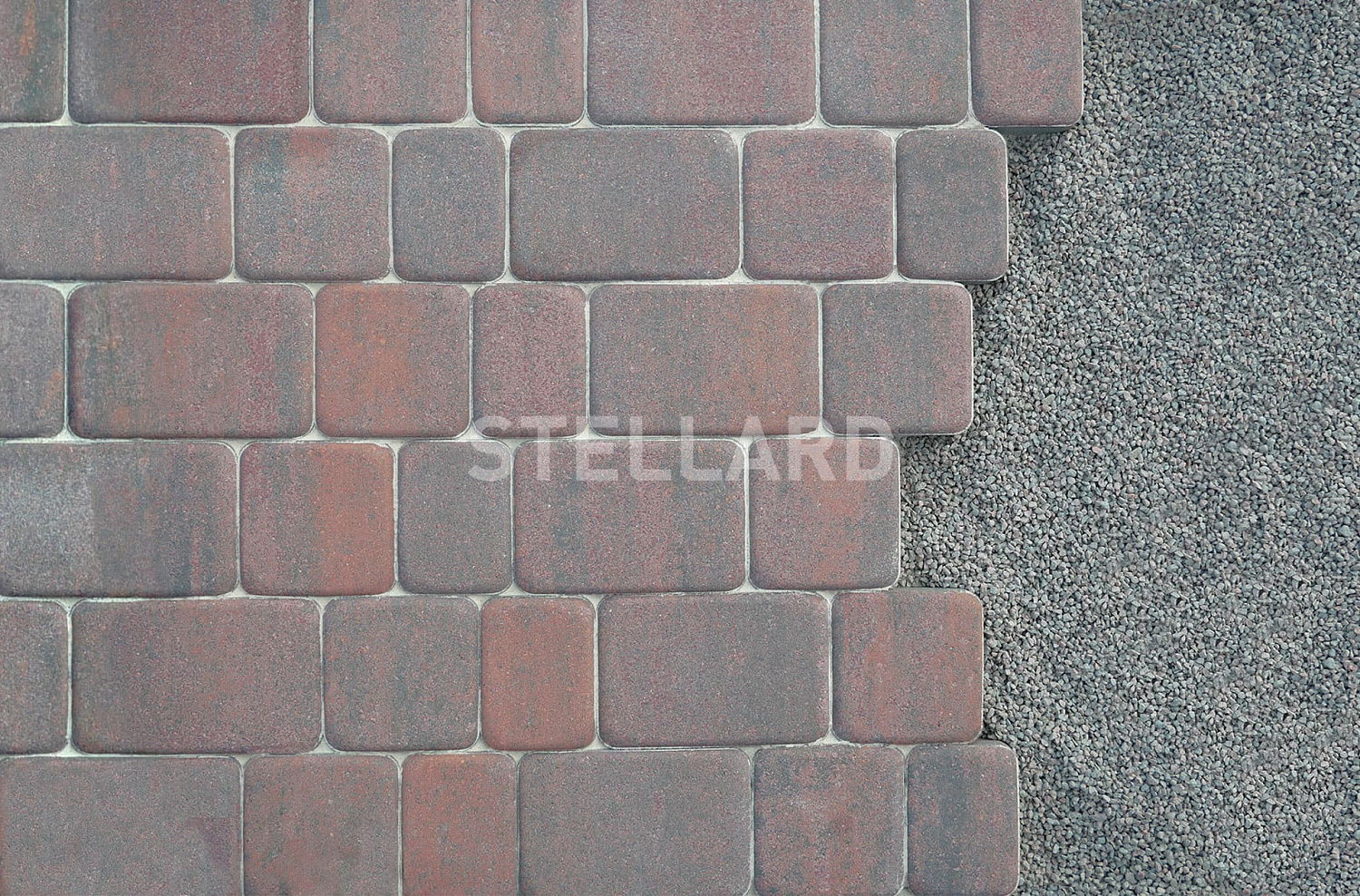 Тротуарная плитка Stellard Старый город Колор микс цвет Браун 60